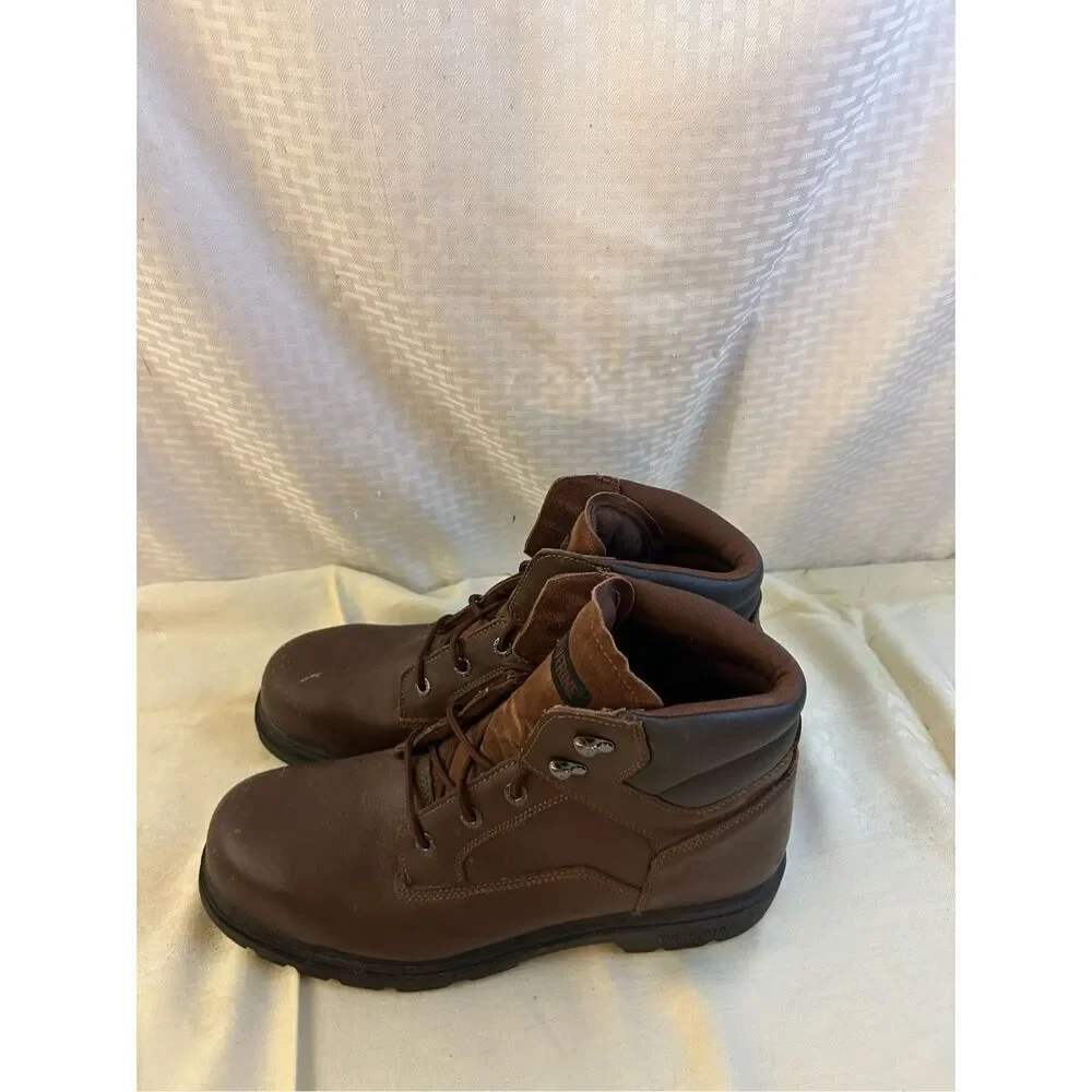 Wolverine mens‎ 13EW EH brown boots toe scuffs